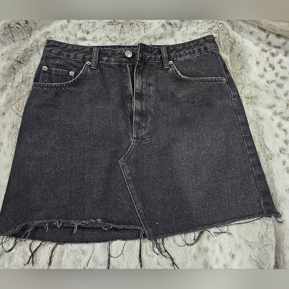 KSUBI Hi Line Mini Venom Black Denim Skirt Size:30" - Picture 10 of 10